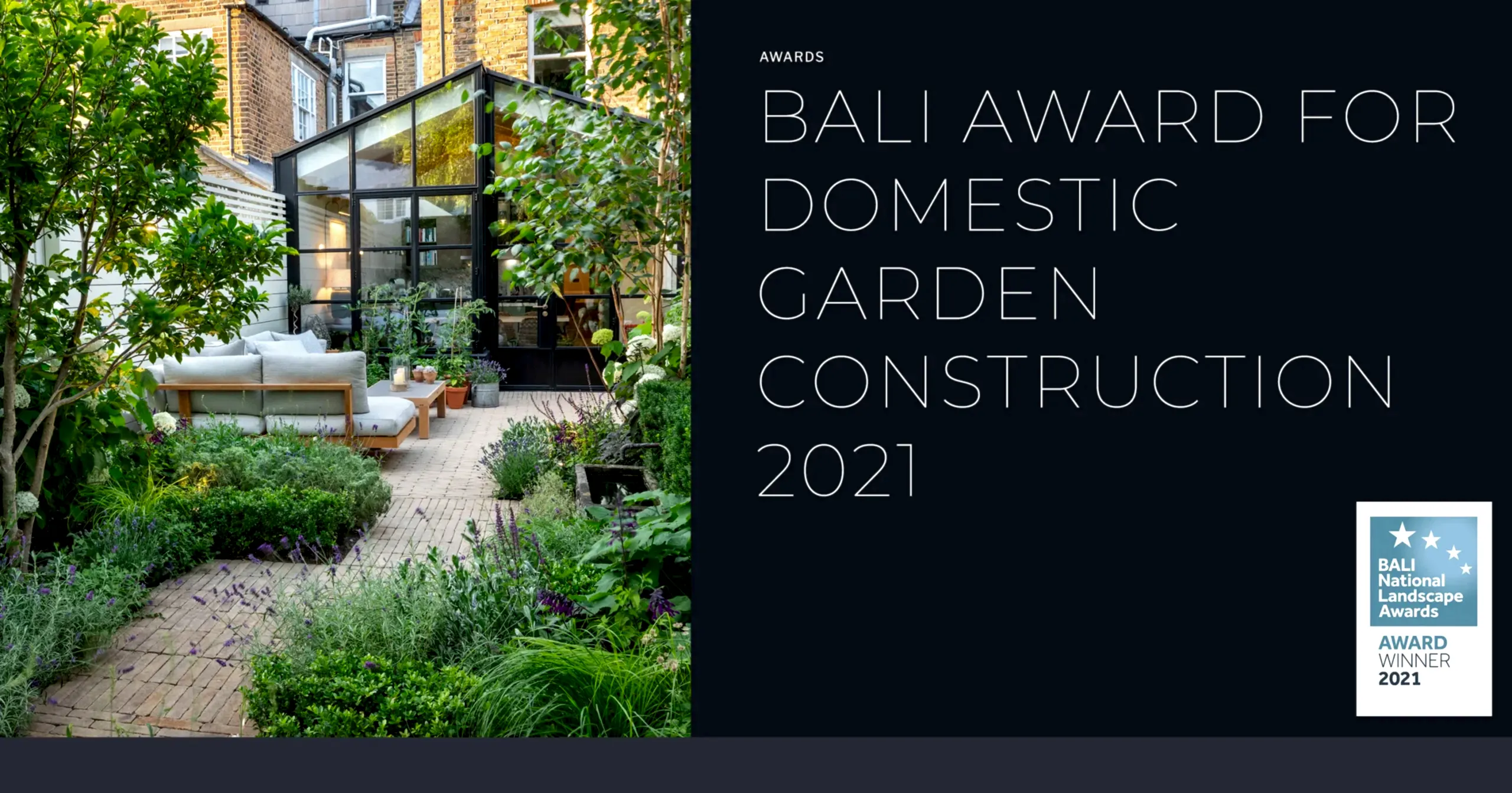 SOCIETY OF GARDEN DESIGNERS AWARD 2021