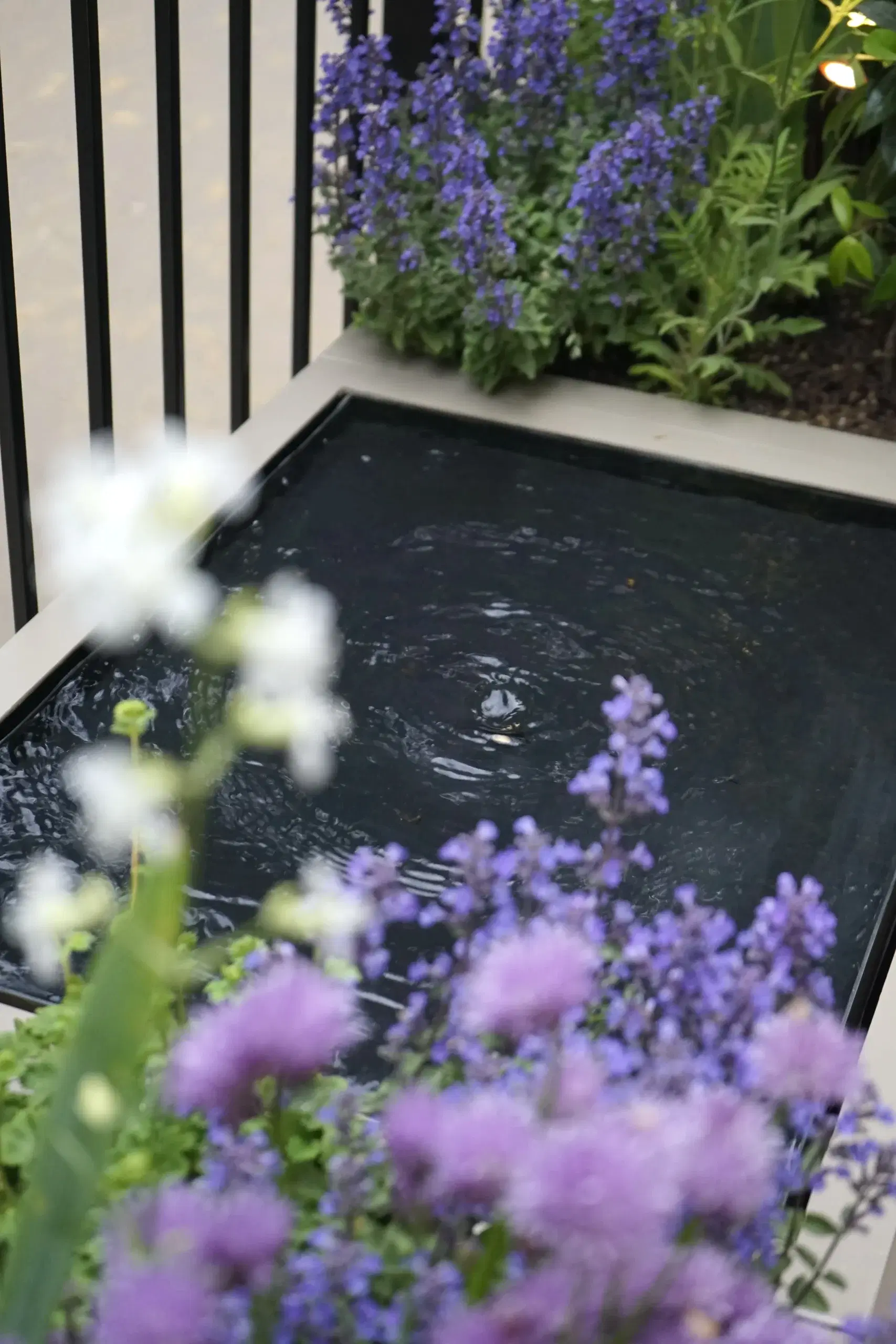 small water features in a garden