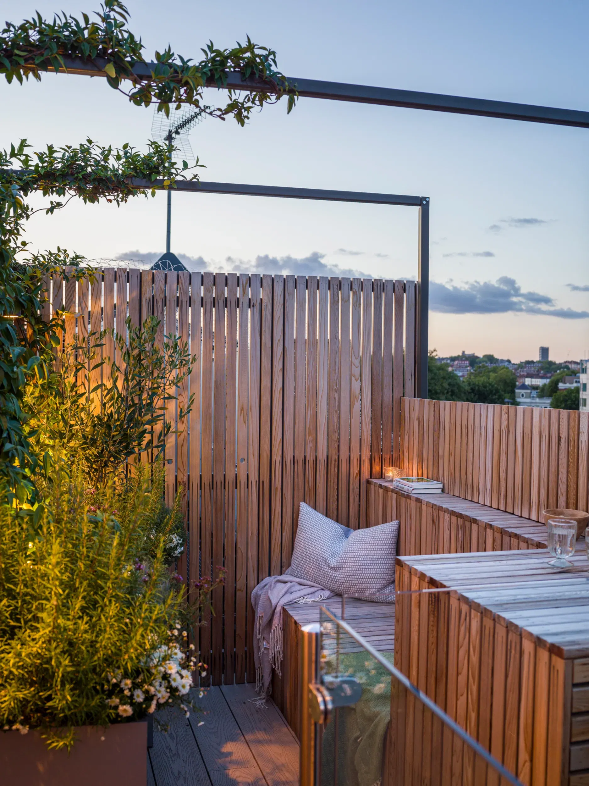 Rooftop terrace garden