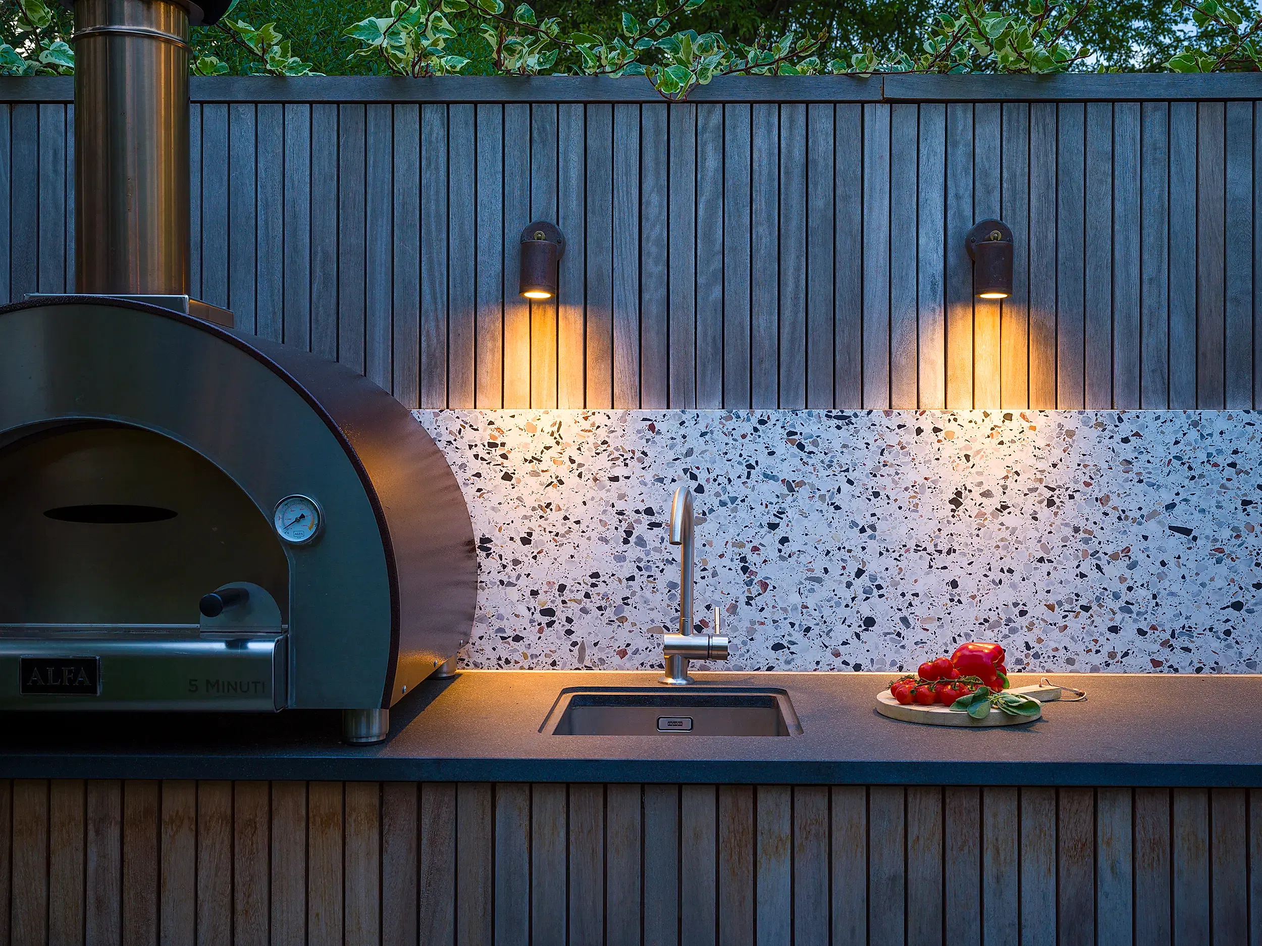 Bespoke garden kitchen